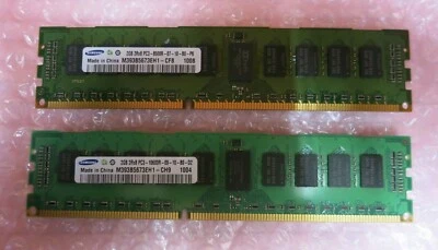 Samsung M393B5673EH1-CH9 4GB (2x2GB) 2Rx8 PC3-10600 DDR3 240P ECC CL7 Memory - Image 1 of 4