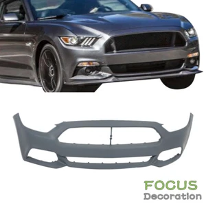 Front Bumper Cover Primed For 2015 2016 2017 Ford Mustang Except Shelby Model - Picture 1 of 12