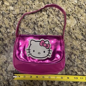 Hello Kitty Small Purse Pink 2015 by Sanrio Hook Loop Closure See Photos Wear - Picture 1 of 8