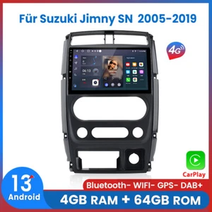 DAB+ Apple Carplay 64GB Android 13 Autoradio GPS Für Suzuki Jimny SN 2005-2019 - Bild 1 von 13