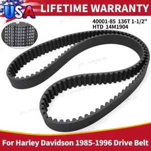 NEW Rear Drive Belt 40001-85 136T 1-1/2" fits for Harley Davidson 1985-1996 - Picture 1 of 10