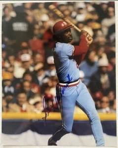 George Hendrick Signed Autographed Glossy 8x10 Photo St. Louis Cardinals - Picture 1 of 1