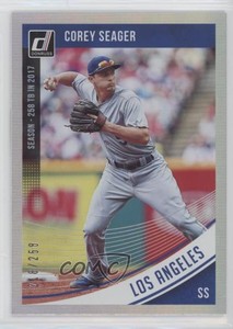 2018 Donruss Variations Stat Line Season Corey Seager (Clean Uniform Sunglasses)