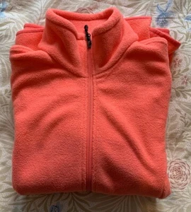Long Sleeved, Full Zip, Soft Feel Fleece Jacket. Size S Colour: Coral Pink BNWT - Picture 1 of 8