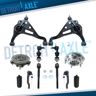 12pc Front Wheel Bearing Hub Control Arm Kit for 2001-2004 Chevy Tracker Vitara — 第 1/4 张图片