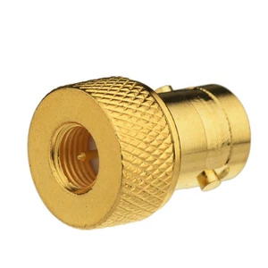 SMA-BNC Adapter SMA Stecker auf BNC Buchse Glod-Plate für Walkie-Talkie Antenne - Bild 1 von 3
