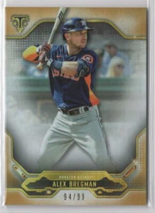 2020 Topps Triple Threads Gold Alex Bregman 94/99 Houston Astros #38 - Picture 1 of 2