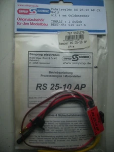 Simpprop 0101176 Regolatore pettorale RS25-10AP 5-10 celle 25 A BEC spina 5 V/1A JR - Foto 1 di 1
