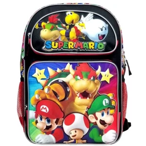 Mochila escolar grande de 16" con licencia de Super Mario Bros Super Bowser - Imagen 1 de 2
