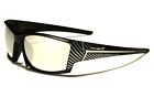 X Loop Sunglasses Mirror Lenses Plastic Frames Sport Golf Baseball Fishing Men