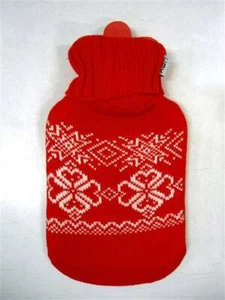 BORSA ACQUA CALDA SCALDA MANI PIEDI INVERNO NATALE FODERA IN LANA CON STAMPA NA - Imagen 1 de 1
