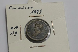 🧭 🇮🇳 INDIA GWALIOR 1/2 ANNA 1942 BRASS B62 #Z2428 - Picture 1 of 4