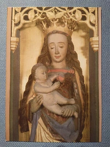 Postal antigua postal Schwerin Dom Loste altar María con niño alrededor de 1490 - Imagen 1 de 2