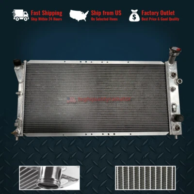 3Row Radiator for 2000-2005 Chevrolet Impala Monte Carlo/Buick Century Regal - Imagem 1 de 4