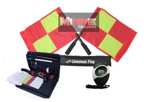 Nuovissimo set bandiere deluxe con portafoglio dati arbitro e cronometro digitale (SW005) - Foto 1 di 4