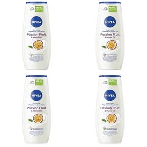 Nivea Shower Gel Passion Fruit & Monoi Oil Body Wash 250 Ml -4 Pack - Picture 1 of 2