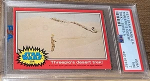 1977 STAR WARS U.K. SERIES A #59A THREEPIO'S DESERT TREK!-SERIES A PSA 7 POP 2 - Picture 1 of 2