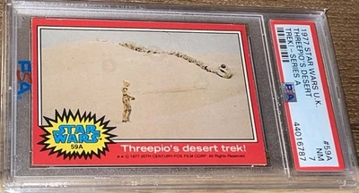 1977 STAR WARS U.K. SERIES A #59A THREEPIO'S DESERT TREK!-SERIES A PSA 7 POP 2 - Image 1 of 2