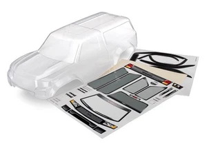 Traxxas 1/10 TRX-4 Land Rover Defender * Sport Pre-Cut Camper Body, Clear * 8112 - Picture 1 of 1