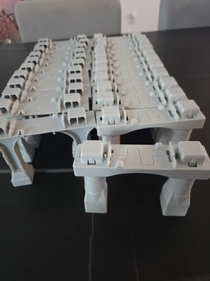 Fisher Price Geo Trax подъемный мост поддержка трек стояки серый лот из 23 - Изображение 1 из 4