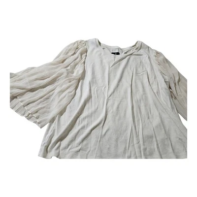 Jason Wu Plus Size 2x Top Sheer Sleeves - Image 1 of 4