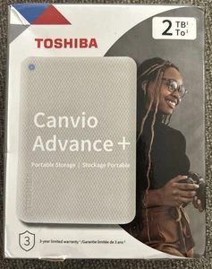TOSHIBA 2TB CANVIO ADVANCE + rangement portable. Neuf dans sa boîte. LIVRAISON RAPIDE - Photo 1/2