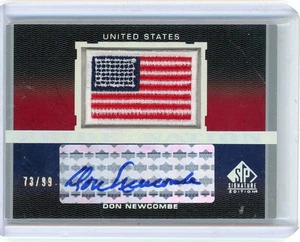 DON NEWCOMBE 2012 UD SP SIGNATURE "PRIDE OF NATION PATCH" Autograph AUTO 73/99 - Picture 1 of 2