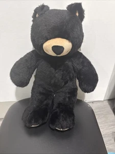 Vintage Build A Bear Plush Black Teddy Bear Dimples Stuffed Animal 16" Retired - Picture 1 of 8