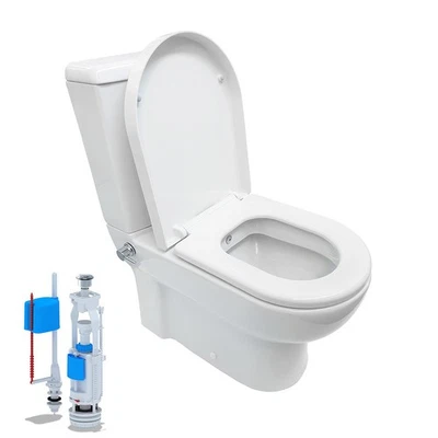 Stand-WC Bidet/Taharet Kombination inkl. Armatur heiß/kalt + Spülkasten + - Bild 1 von 4