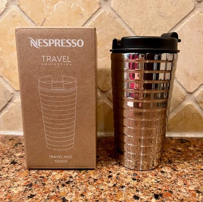 全新奈斯派索不锈钢银色旅行杯 Touch 345 毫升/11 液量盎司 全新带盒 — 第 1/4 张图片