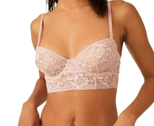 NWT Free People Sorento Demi Longline Underwire Bra In lavender Pink Size 32C - Picture 1 of 10