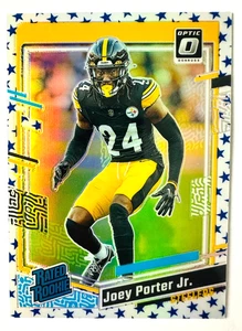 Donruss Optic Joey Porter Jr. 2024 estrellas azules Prizm RC 287 Steelers clasificación novato - Imagen 1 de 3