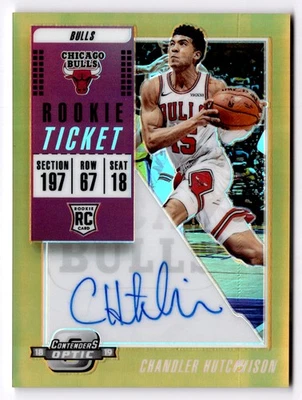2018 Panini Contenders Optic Chandler Hutchison #129 Orange /25 Bulls - Image 1 of 2