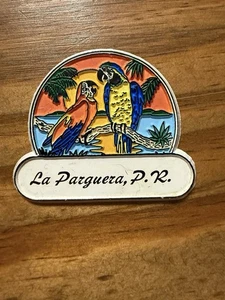 Calamita frigo in gomma La Parguera Porto Rico pappagalli uccellini souvenir - Foto 1 di 4