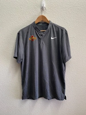 Iowa State Cyclones Nike Golf Modern Ultra Slim Stripe Polo Shirt XL 850698-021 - Image 1 of 4