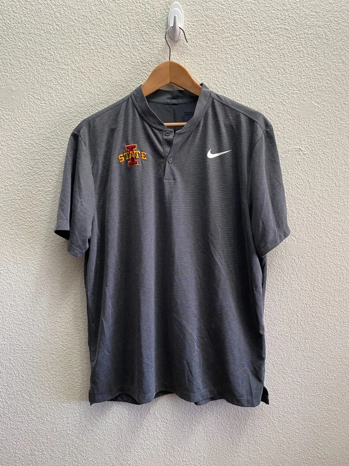 Iowa State Cyclones Nike Moderna Ultra Delgada Rayas Polo Talla XL 850698-021 Foto 1 de 4