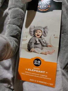Disfraz de ELEFANTE de peluche Hyde and Eek, talla 12-18 meses, ¡Nuevo! - Imagen 1 de 6