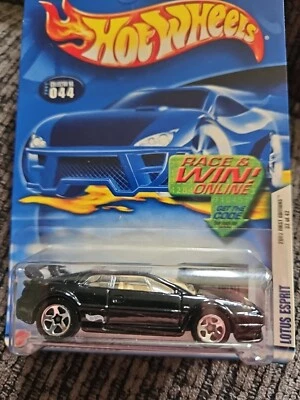 2002 Hot Wheels First Edition Lotus Esprit 32/42 Black 5 Spoke #44 Sealed  - Image 1 of 4
