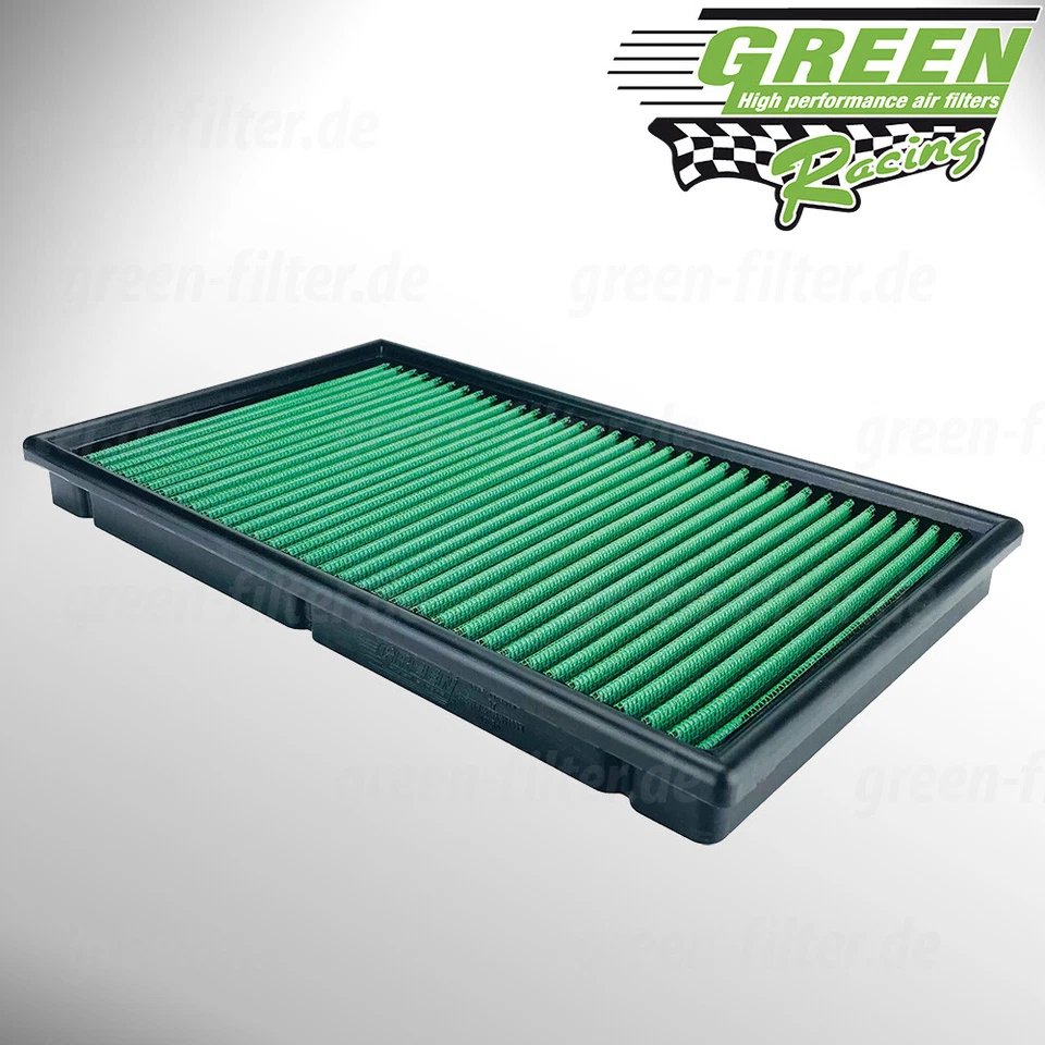 Green Sports Air Filter for Audi, Seat, Skoda & VW Volkswagen Air Filter - Image 1 of 1