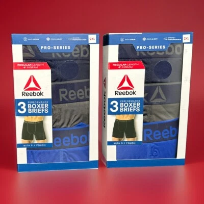 Reebok 3-Pack Performance Boxer Briefs - 2XL **LOT OF 2 BOXES** - Image 1 of 4