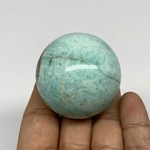 120.4g, 1.8" Small Amazonite Sphere Ball Gemstone from Madagascar, B15817 - Picture 1 of 10