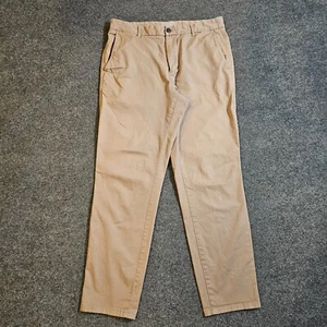 Pantalone Everlane uomo 32x30 beige kaki chino conico piatto davanti casual carriera basic - Foto 1 di 11
