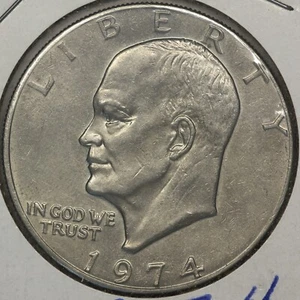 1 dollaro Eisenhower 1974 - rivestito non circolato - Foto 1 di 2