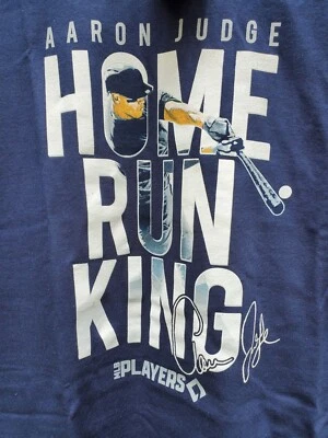 NUEVO CON ETIQUETAS Camiseta Aaron Judge Home Run King Signature NYY MLBP ss talla L Foto 1 de 4