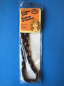 Vintage Goody Fashion Band #2141 Accesorios para el Cabello Nueva Trenza Marrón Beige 1982 - Imagen 1 de 7