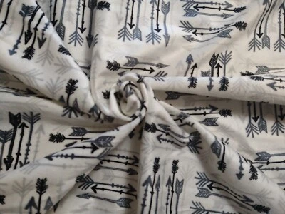Black & White Arrows Soft & Minky Fabric 31" long x 27" wide, JoAnn - Image 1 of 4