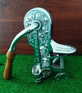 Estate Handle Corkscrew Wine Bottle Opener w/ Side Mount Clamp - Chrome - Picture 1 of 4