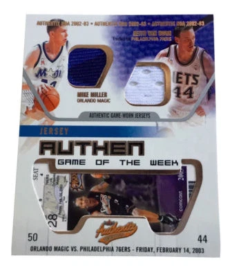 2002-03 Fleer Authentix Jersey Authentix Game of the Week Ripped #14 Van Horn - Image 1 of 2