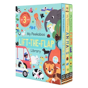 My Peekaboo Lift The Flap Library 3 Books Collection Set - Ages 0-5 - Hardback - Picture 1 of 5