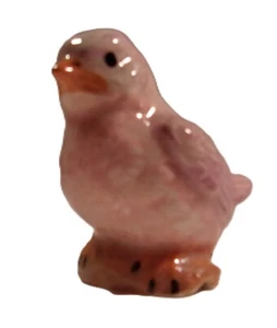 +++Vogel M*188 -50.458 Keramik zweifarbig rosa Vogel Tortenvogel - Bild 1 von 9